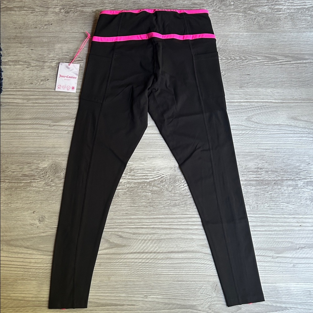 ๐ Contrast Piped High Waist Leggings Juicy Couture Medium NWT - Picture 6 of 12